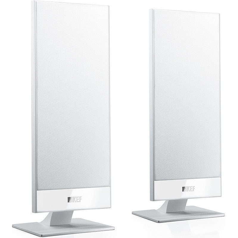 KEF T101 Ultra-Thin On-Wall Satellite Speakers PAIR WHITE