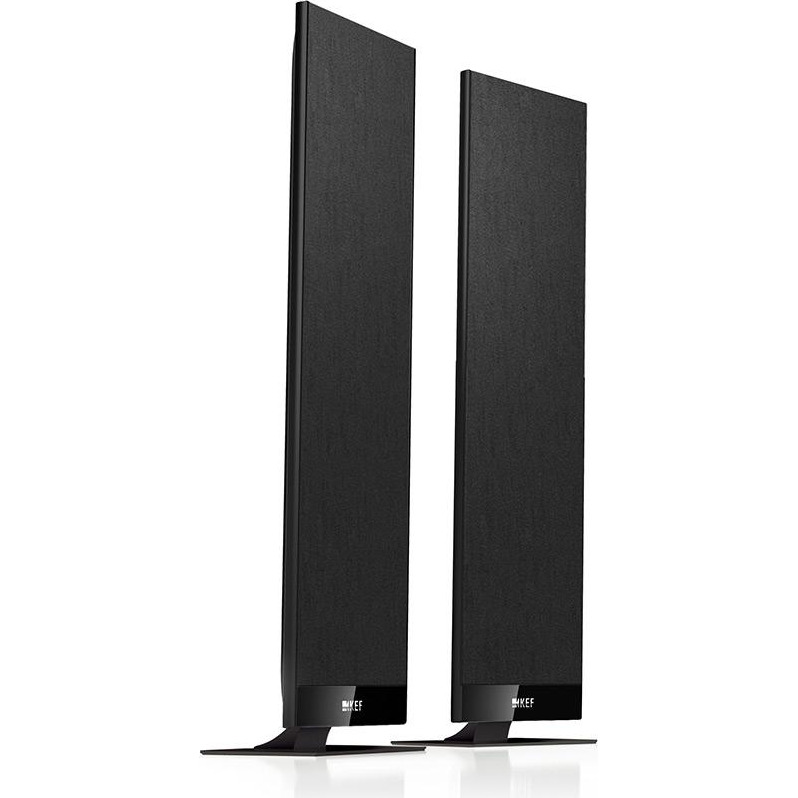 KEF T301 Ultra-Thin On-Wall Satellite Speakers PAIR BLACK